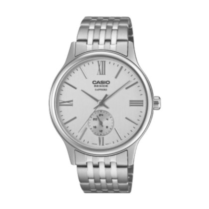 Casio BMS-100D-7AV Sapphire Crystal Solid Stainless Steel Men Watch